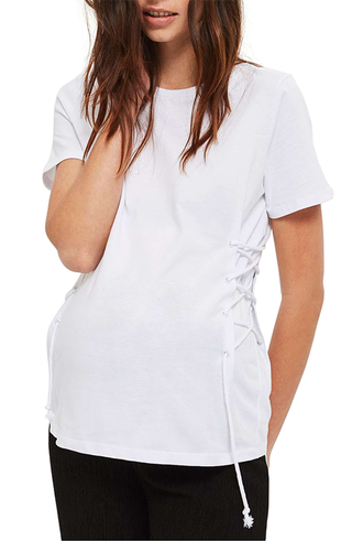 Topshop Maternity + Side Lace-Up Maternity Tee