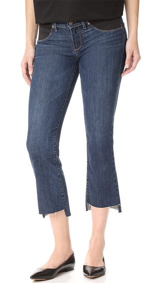 Paige + Maternity Riley Slim Crop-Flare Jeans
