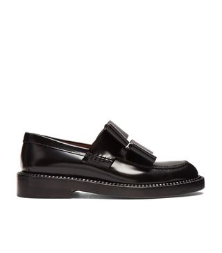 Marni + Bow-Detail Leather Loafers