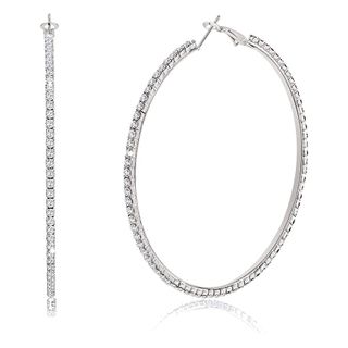 Bsjell + Large Rhinestone Hoops