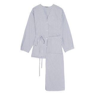 Three Graces London + Fillide Striped Cotton Pyjama Set