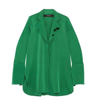 Ellery + Button-Detailed Silk-Blend Georgette Shirt