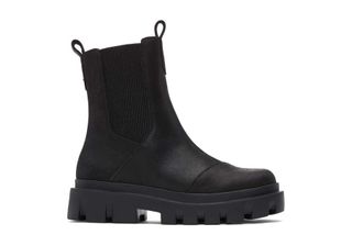 Toms + Rowan Black Water Resistant Leather Boot