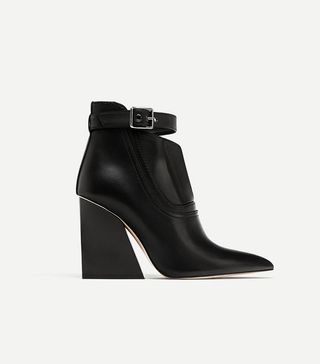 Zara + High Heel Ankle Boots
