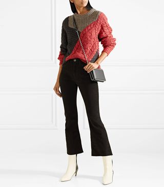 M.i.h Jeans + Marty Cropped Stretch-Cotton Corduroy Flared Pants