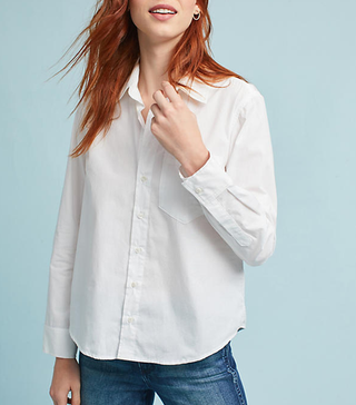 Amo + Ruffled-Back Buttondown