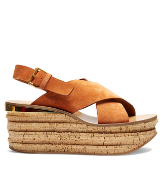 Chloé + Camille Suede Wedge Sandals