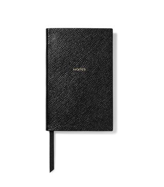 Smythson + Panama Notes Textured-Leather Notebook