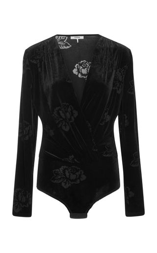 Ganni + Velvet Devore Bodysuit