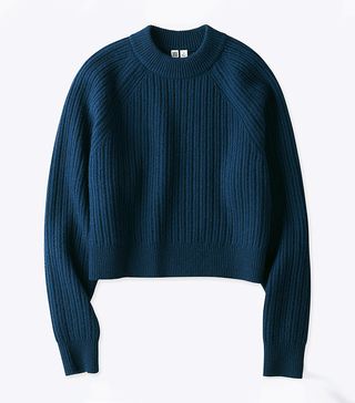 Uniqlo U + Chunky Ribbed Mock Neck Sweater