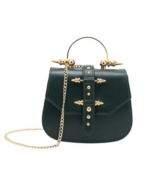 Okhtein + Mini Studded Green Bag