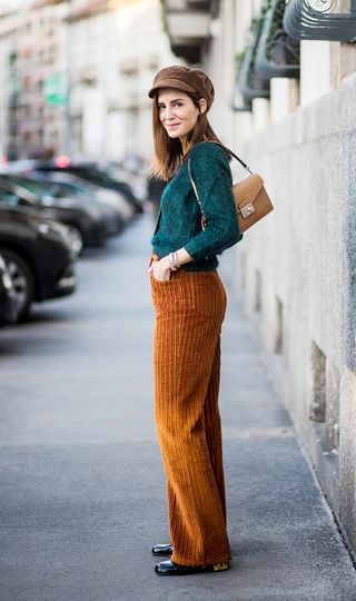 This Is Exactly What to Wear With Corduroy Pants