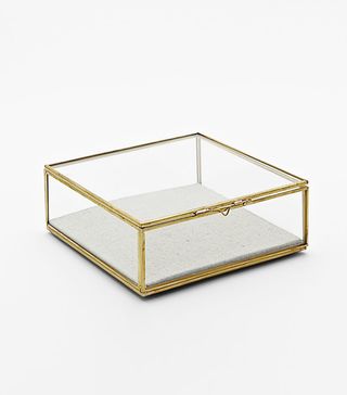 West Elm + Golden Glass Shadow Box