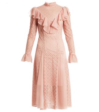 Temperley London + Prairie Ruffled Lace Dress
