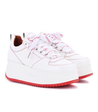 Ganni + Edel Patent Leather Sneakers