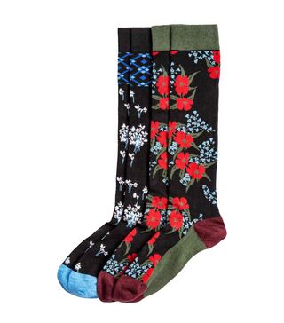 Erdem x H&M + 2-Pack Floral Knee Socks