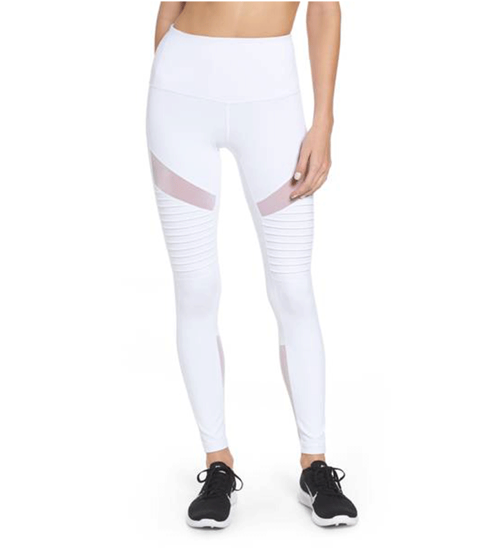 Zella + Autumn High Waist Moto Ankle Leggings