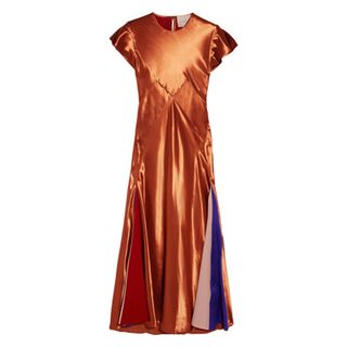 Roksanda Theile + Theile Satin Midi Dress