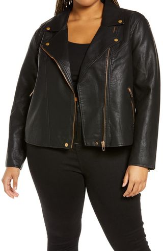 BlankNYC + Lifechanger Faux Leather Moto Jacket