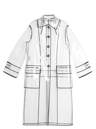 Miu Miu + Single-Breasted Raincoat
