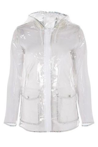 Topshop + Transparent Raincoat Mac