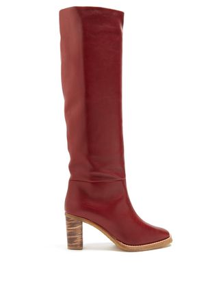 Gabriela Hearst + Marlene Leather Knee-High Boots