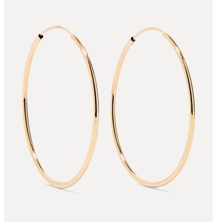 Loren Stewart + Infinity 14k Gold Hoop Earrings