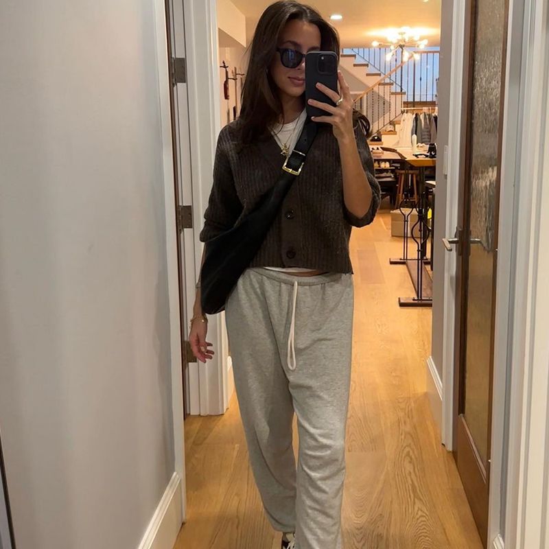 Spring and Autumn Fashion Boot Cut Pant Joggers Women Sweatpants