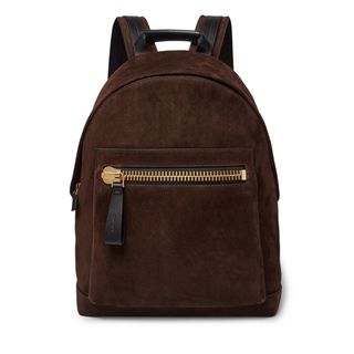 Tom Ford + Buckley Leather-Panelled Suede Backpack