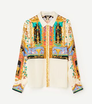 Uterqüe + Mosaic Silk Shirt