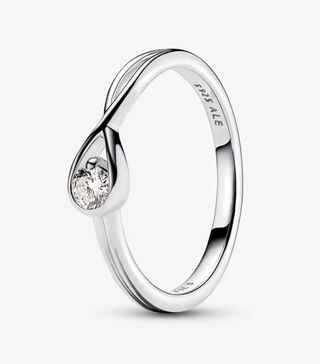 Pandora + Brilliance Lab-created 0.15 CT Diamond Ring