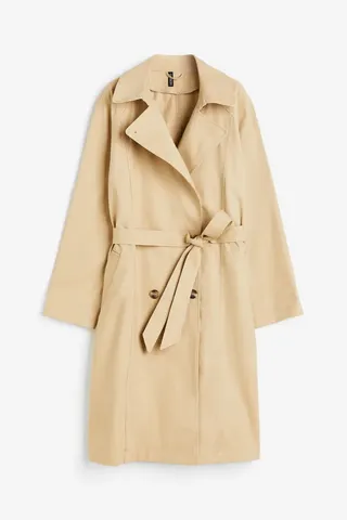H&M+ + Cotton Twill Trench Coat