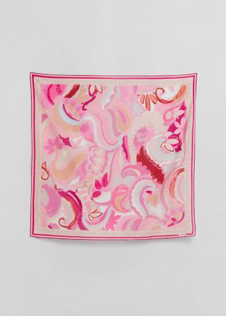 & Other Stories + Blossom Print Square Scarf