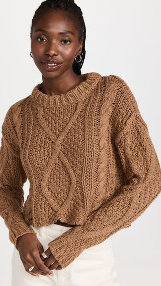 Free People + Cutting Edge Cable Sweater