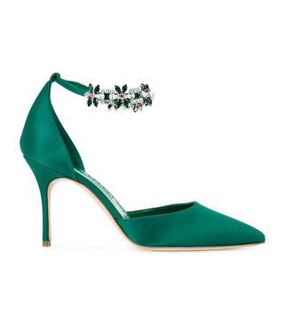 Manolo Blahnik + Esfirapi Satin Pumps