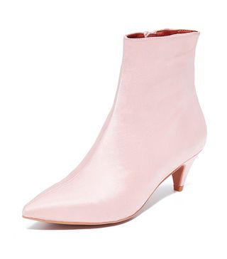 Jeffrey Campbell + Muse Satin Kitten Heel Booties