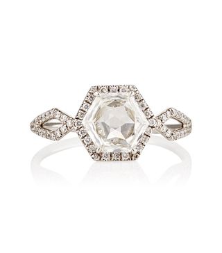Monique Péan Mineraux + Women's Hexagonal White Diamond Ring