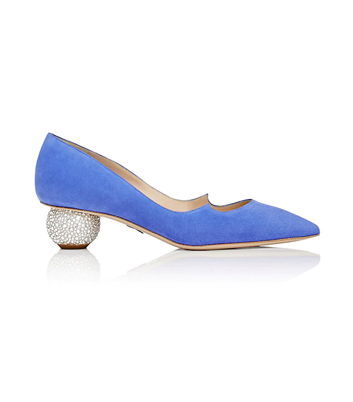 Paul Andrew + Ankara Suede Pumps