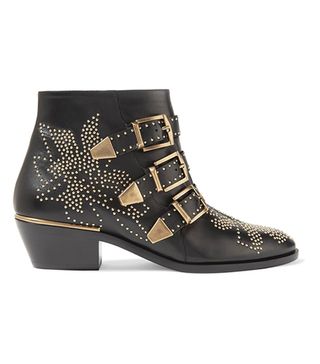 Chloé + Susanna Studded Leather Ankle Boots