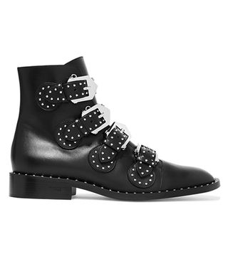 Givenchy + Studded Leather Ankle Boots