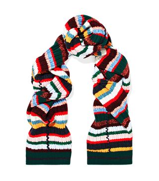 Burberry x Net-a-Porter + Multicolour Wool Mohair Striped Scarf