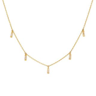 Eriness + Diamond Baguette Necklace