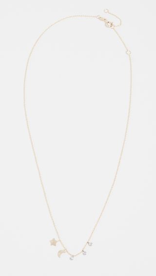 Meira T + Moon and Stars Diamond Necklace
