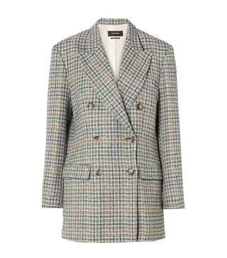 Isabel Marant + Telis Oversized Checked Tweed Blazer
