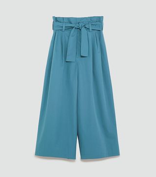 Zara + Wide-Leg Trousers