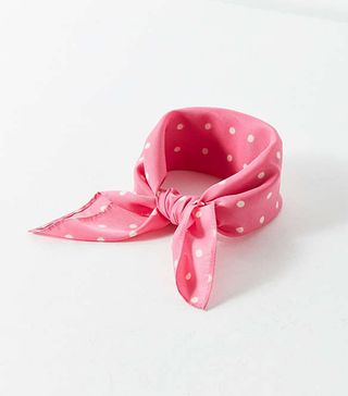 Urban Outfitters + Polka Dot Silky Mini Square Scarf