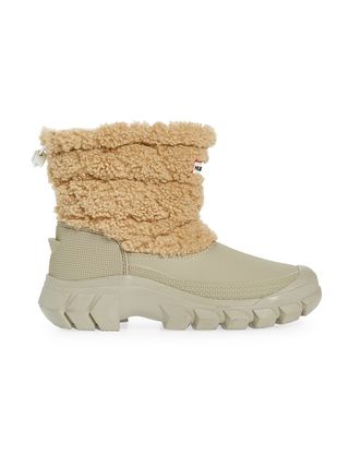 Hunter + Intrepid Bouclé Trim Waterproof Snow Boot