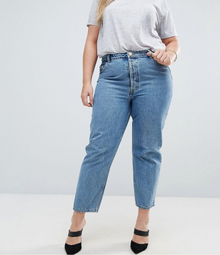 ASOS Curve + Recycled Florence Authentic Straight Leg Jeans