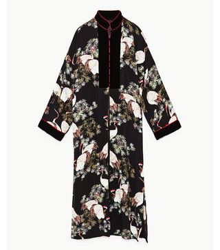 Zara + Long Contrasting Kimono