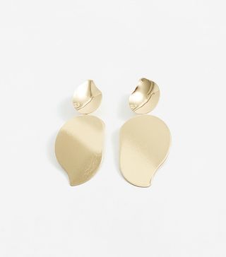 Mango + Metal Pendant Earrings